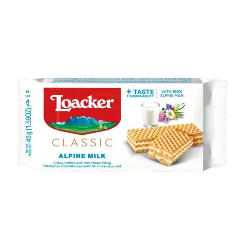 Loacker Wafer Alpine Milk Flavour 45G
