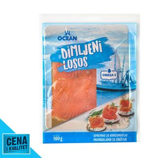 Losos Dimljeni Slajs 100G Ocean