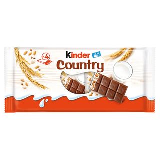Barrita De Chocolate T4 Kinder Country, Paquete 94 G