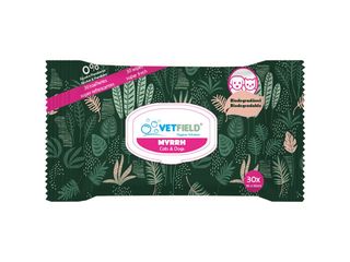Vetfield Toalhitas Mirra Biodegradável para Cão e Gato embalagem 30 unidade - 49514602231