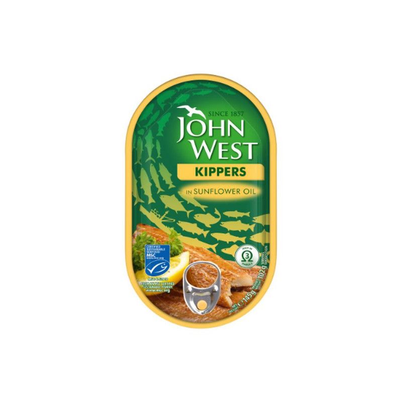 John West Kipper Fillets In Sunflower Oil, 145G