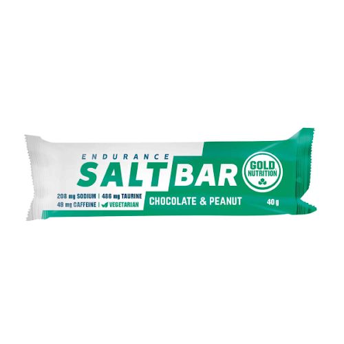 Barra Endurance Salt Bar Chocolate e Amendoins Gold Nutrition (emb. 40 gr)