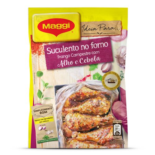 Saqueta Suculento Forno Alho Maggi 36g