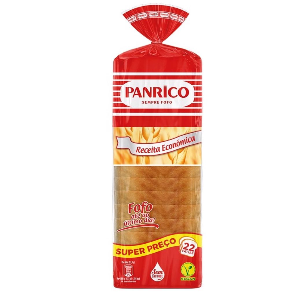 PÃO PANRICO DE FORMA RECEITA ECONÓMICA 475G
