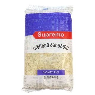 4860101960766 ბრინჯი  ბასმათი  /სუპრემო/ 800 გრ