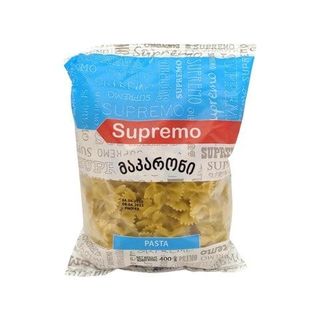 4860101960186 მაკარონი ხრახნი /სუპრემო/ 400 გრ