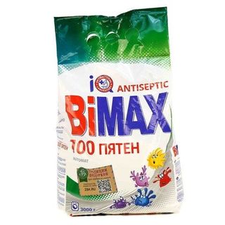 ПОРОШОК СТИРАЛЬНЫЙ BIMAX 100 ПЯТЕН АВТОМАТ 3КГ- 2824