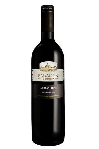 "ბადაგონი"- ღვინო ახაშენი, წითელი, ნახევრად ტკბილი 0.75ლ
