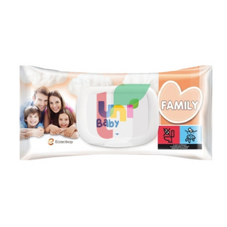 Влажные салфетки Uni Baby Family для детей и всей семьи Uni Baby Family, 100шт