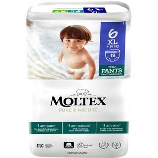 Pants +14 Kg. Talla 6 Moltex Pure&Nature Paquete 18 Uds.