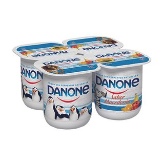 Yogur de Macedonia con Fermentos Naturales Danone 4 X 120 G.
