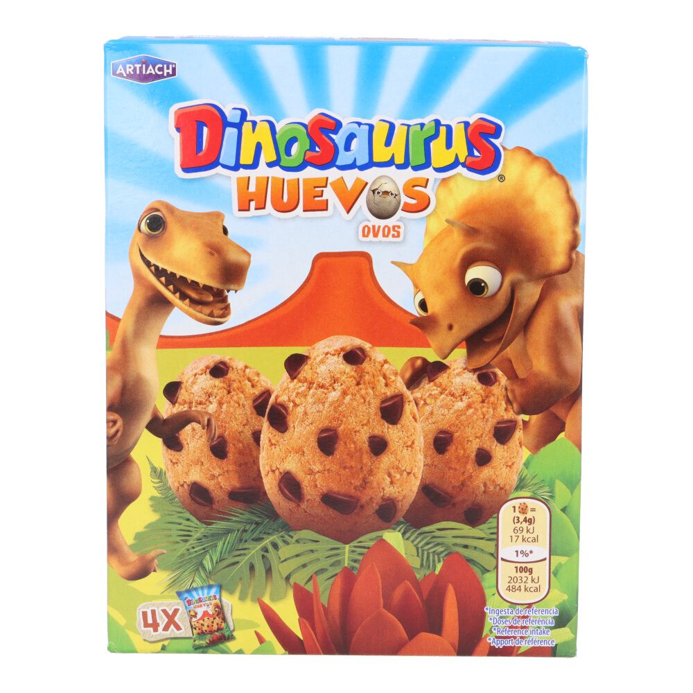 Artiach Dinosaurus Ovos Bolachas com Pepitas de Chocolate 140g