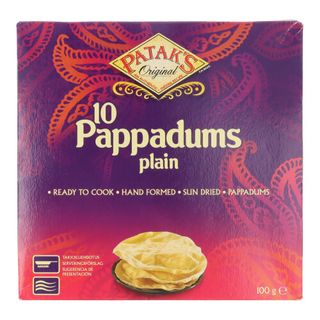 Patak's Plain Pappadums 10' 100g
