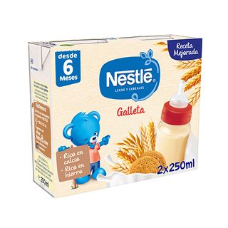Papilla Liquida Nestle Leche Y Cereales Con G.Maria 2X250Ml