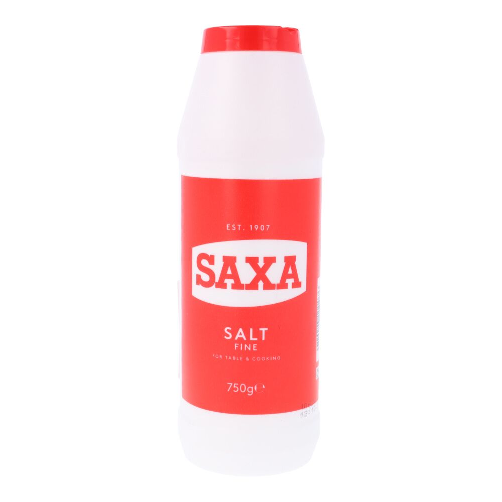 Saxa Salt Table Drum Red 750G