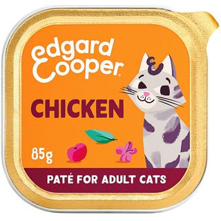 Alimento De Pollo Gato Adulto Edgard&Cooper, Tarrina 85 Gr.