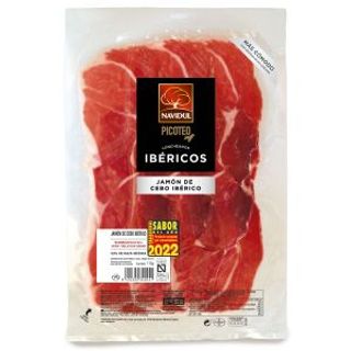 Jamón de Cebo Ibérico Cortado en Lonchas con Sedor Navidul 110 G.