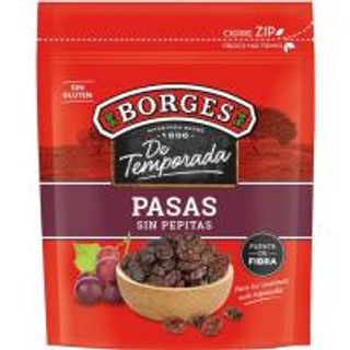 BORGES Pasas Sin Pepitas Borges 250Gr