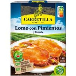 Lomo con Pimientos y Tomate Carretilla 250 G.