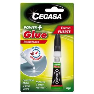 Pegamento Power+Glue Cegasa Tubo 3Gr.