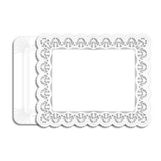 Bandeja Rectangular 22X28Cm Y 4 Blondas Gabbiano