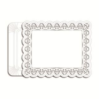 Bandeja Rectangular 23X33Cm Y 4 Blondas Gabbiano