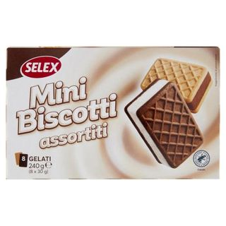 Selex 8 Minibiscotti Ripieni Di Gelato Assortiti 240 G - 0817434
