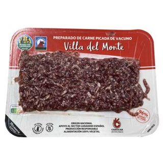Predo de Carne Picada de Vacuno Villa Del Monte Alcampo 400 G.
