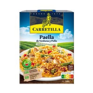 Paella con Verduras y Pollo Carretilla 250 G.