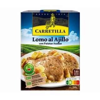 Lomo Al Ajillo con Patatas Asadas Carretilla 250 G.
