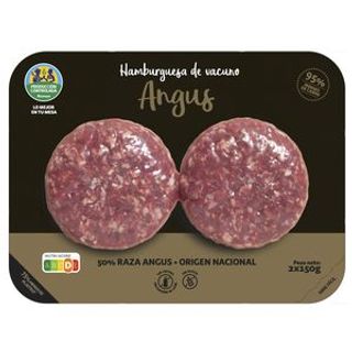 Hamburguesa de Añojo Angus de Origen Nacional Alcampo 2 X 150 G.