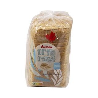 Pan de Molde 100 % Integral O % Azúcares Añadidos Alcampo 460 G.