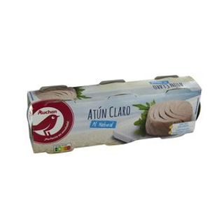 Atún Claro Al Natural Producto Alcampo Lata de 56 G. 3 Uds.