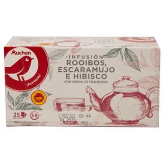 Infusión de Rooibos Escaramujo E Hibisco Alcampo 25 Uds. 37,5 G.