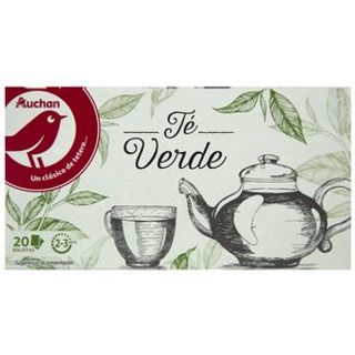 Té Verde 100% Natural en Bolsitas Producto Alcampo 20 Uds.36 G.