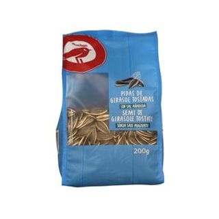 Pipas de Girasol Tostadas sin Sal Añadida Producto Alcampo 200 G.