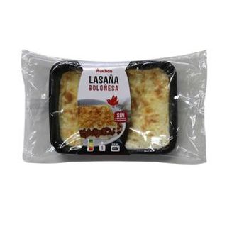 Lasaña Boloñesa Lista Para Calentar y Comer Producto Alcampo 350 G.