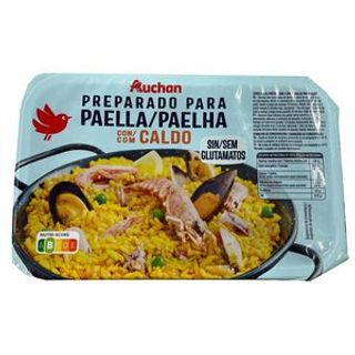 Preparado con Caldo Para Paella de Marisco Producto Alcampo 500 G.