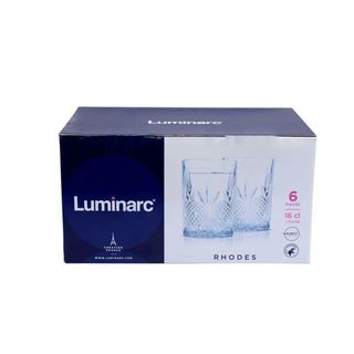 6 verres à thé Rhodes 16cl - LUMINARC