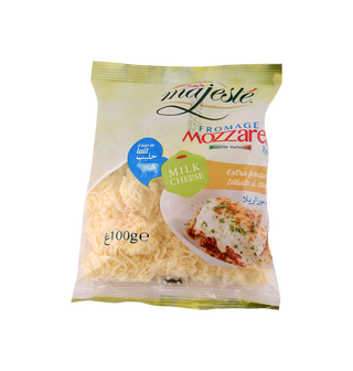 Fromage À La Mozzarella Rapé Majeste 100Gr