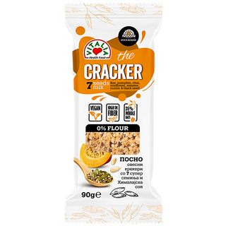 Vitalia Crackers Salés à l'Avoine, Graines & Cumin 90g