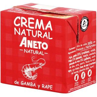 Crema Natural De Gr.amba Y Rape Aneto, Brik 500 Ml.
