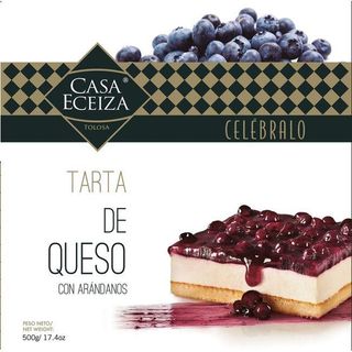 Casa eceiza - Tarta De Queso Con Arándanos - Casa Eceiza - 500G