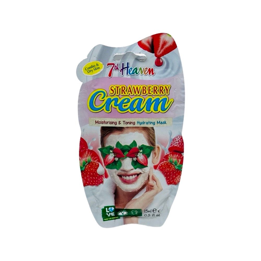 Máscara Facial Hidratante Suavizante Creme Morango Montagne Jeunesse 15 Ml