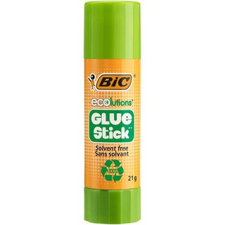 BIC ECOlutions Bâtons de Colle Blanche, Idéal pour Papier et Carton, 
Sans Solvant, 8 g, Boîte de 20