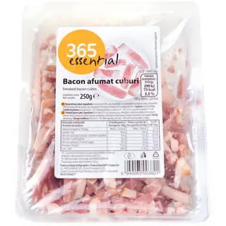 MEGA, Bacon afumat cuburi 250g (ID 39728)