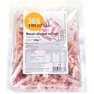 MEGA, Bacon afumat cuburi 250g (ID 39728)