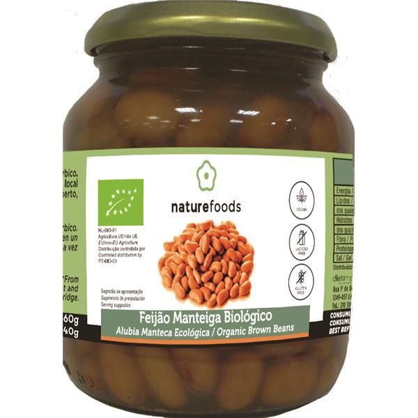 Feijão Manteiga Cozido Bio 360 Gramas Naturefoods