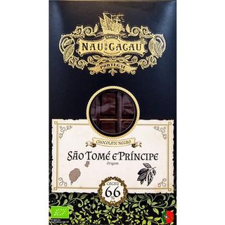 Chocolate Negro 66% De Cacau São Tomé E Prinicipe Nau Do Cacau 80 Gramas
