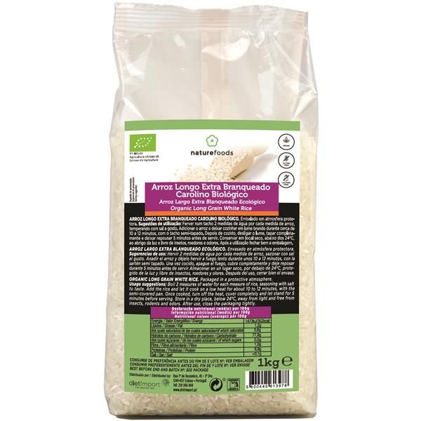 Arroz Carolino Bio Naturefoods 1 Kgs